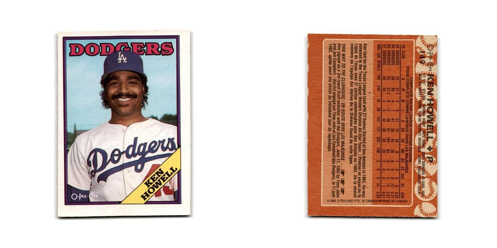 Ken Howell 1988 O-Pee-Chee #149 Los Angeles Dodgers Baseball Card NM