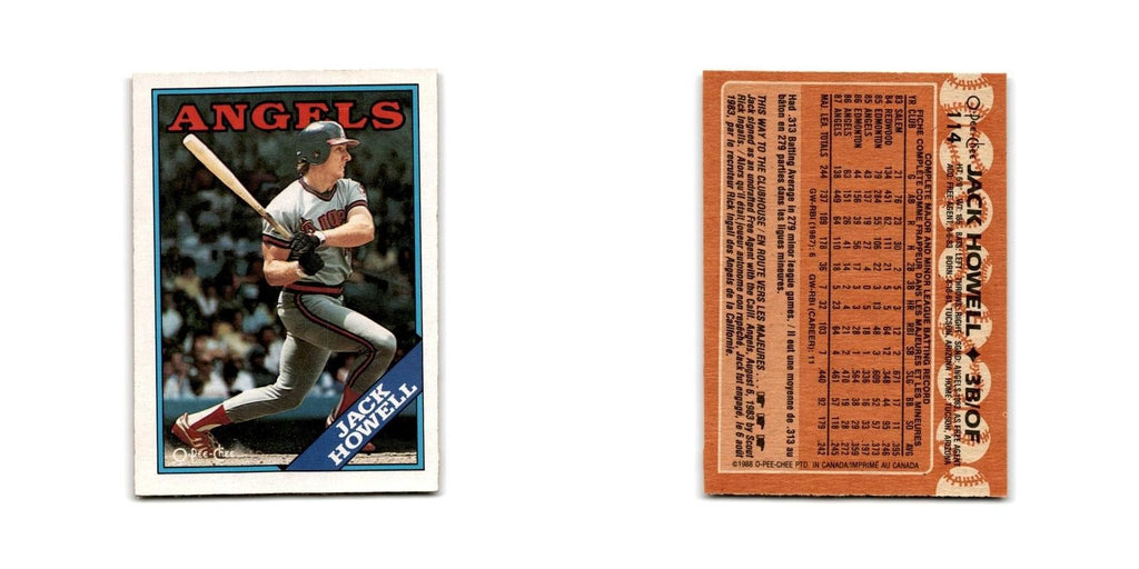 Jack Howell 1988 O-Pee-Chee #114 California Angels Baseball Card NM