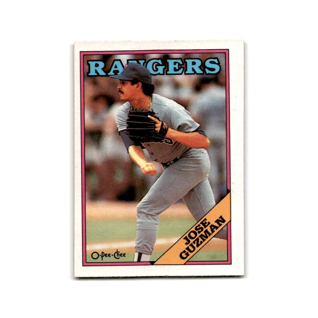 Jose Guzman 1988 O-Pee-Chee #98 Texas Rangers Baseball Card NM