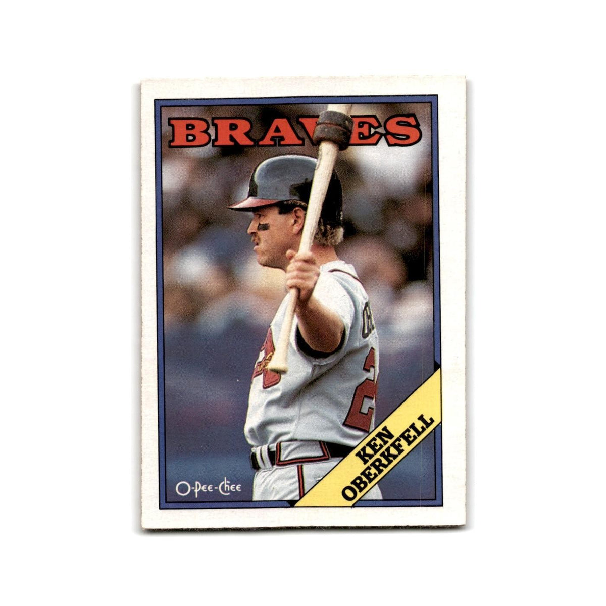 Ken Oberkfell 1988 O-Pee-Chee #67 Atlanta Braves Baseball Card NM