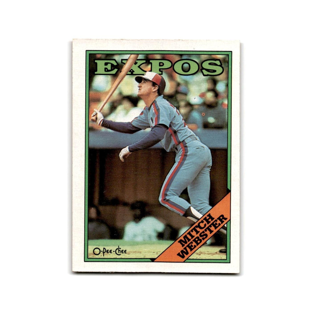 Mitch Webster 1988 O-Pee-Chee #138 Montreal Expos Baseball Card NM