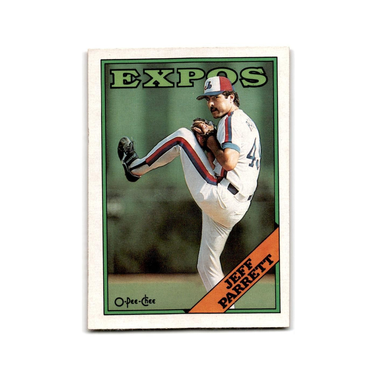 Jeff Parrett 1988 O-Pee-Chee #144 Montreal Expos Baseball Card NM