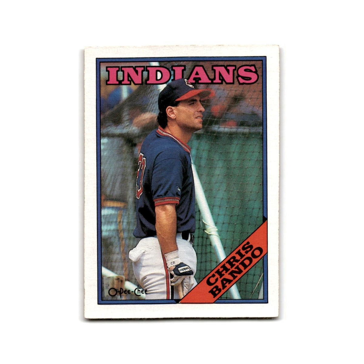 Chris Bando 1988 O-Pee-Chee #51 Cleveland Indians Baseball Card NM