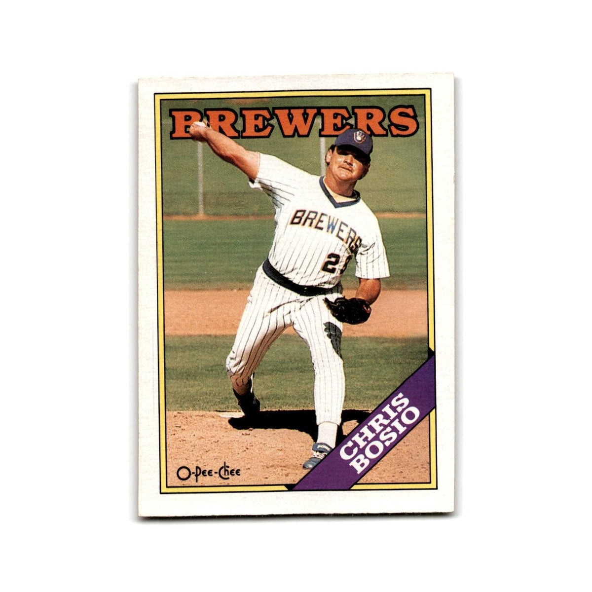 Chris Bosio 1988 O-Pee-Chee #137 Milwaukee Brewers Baseball Card NM