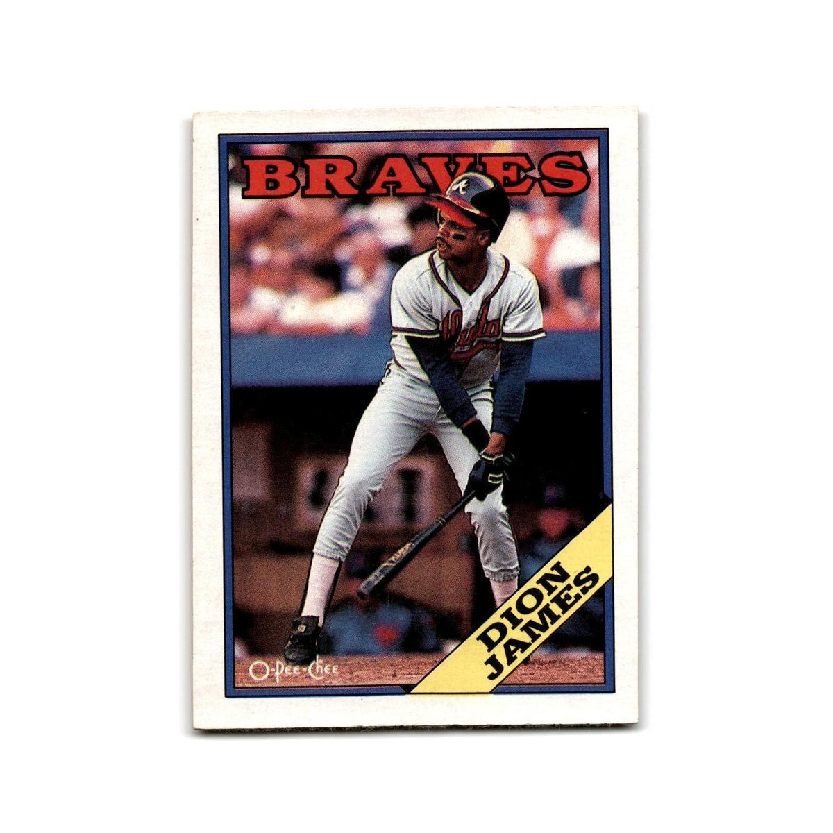Dion James 1988 O-Pee-Chee #82 Atlanta Braves Baseball Card NM