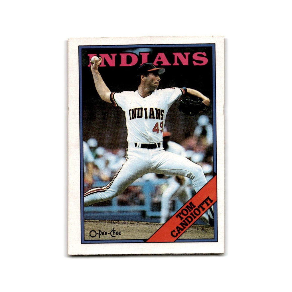Tom Candiotti 1988 O-Pee-Chee #123 Cleveland Indians Baseball Card NM