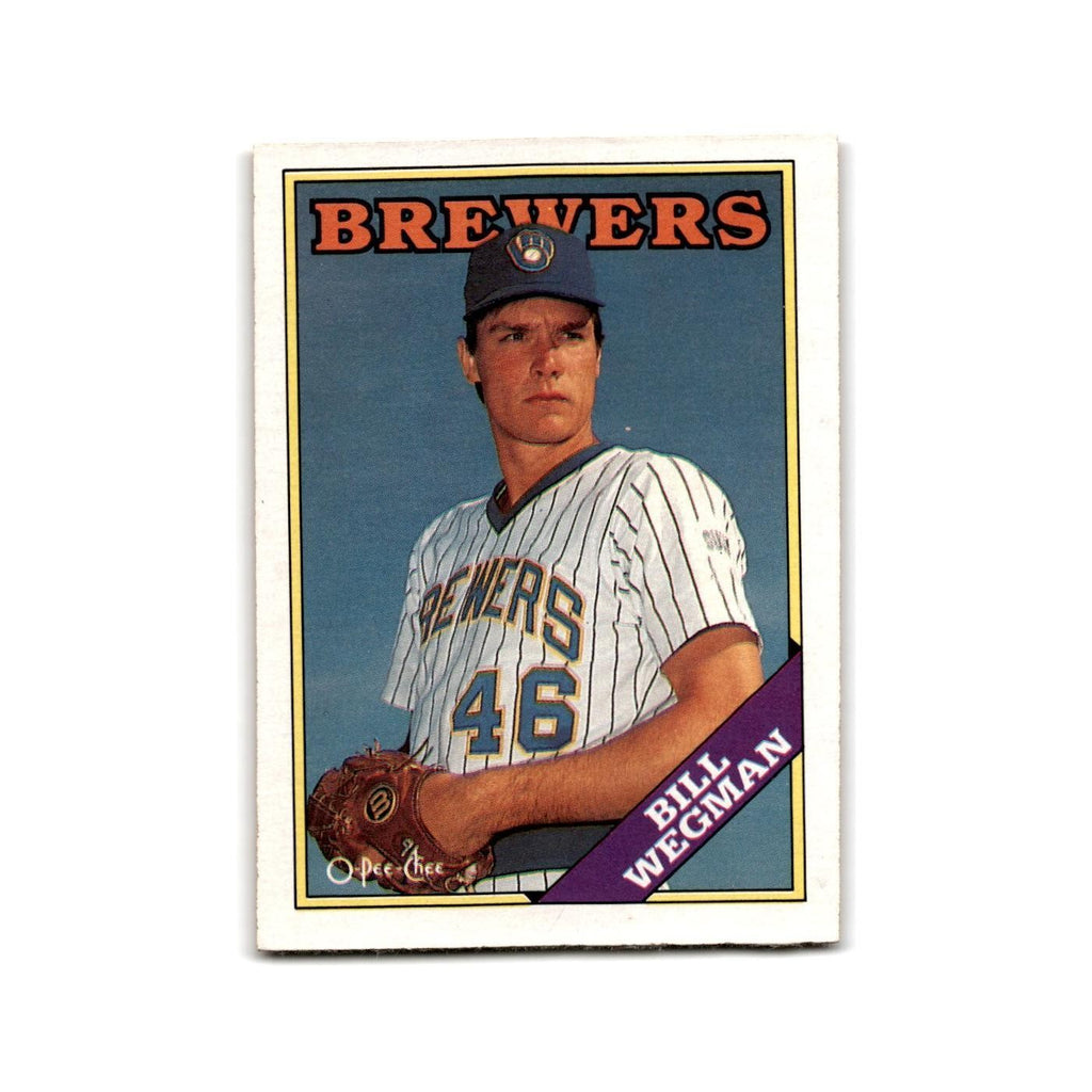 Bill Wegman 1988 O-Pee-Chee #84 Milwaukee Brewers Baseball Card NM