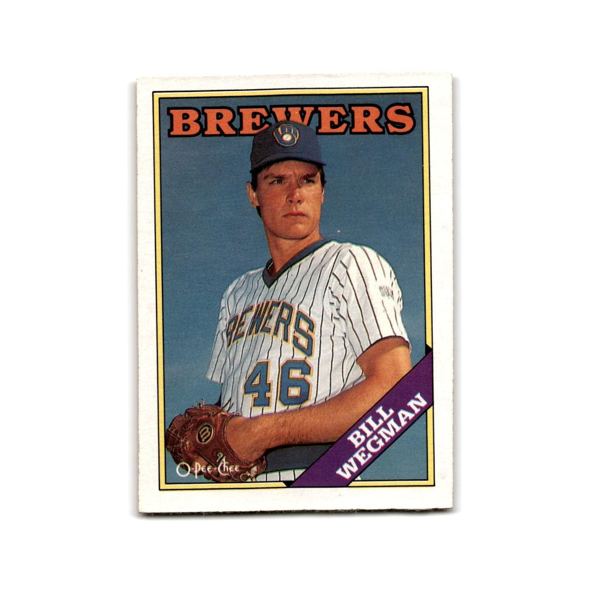 Bill Wegman 1988 O-Pee-Chee #84 Milwaukee Brewers Baseball Card NM