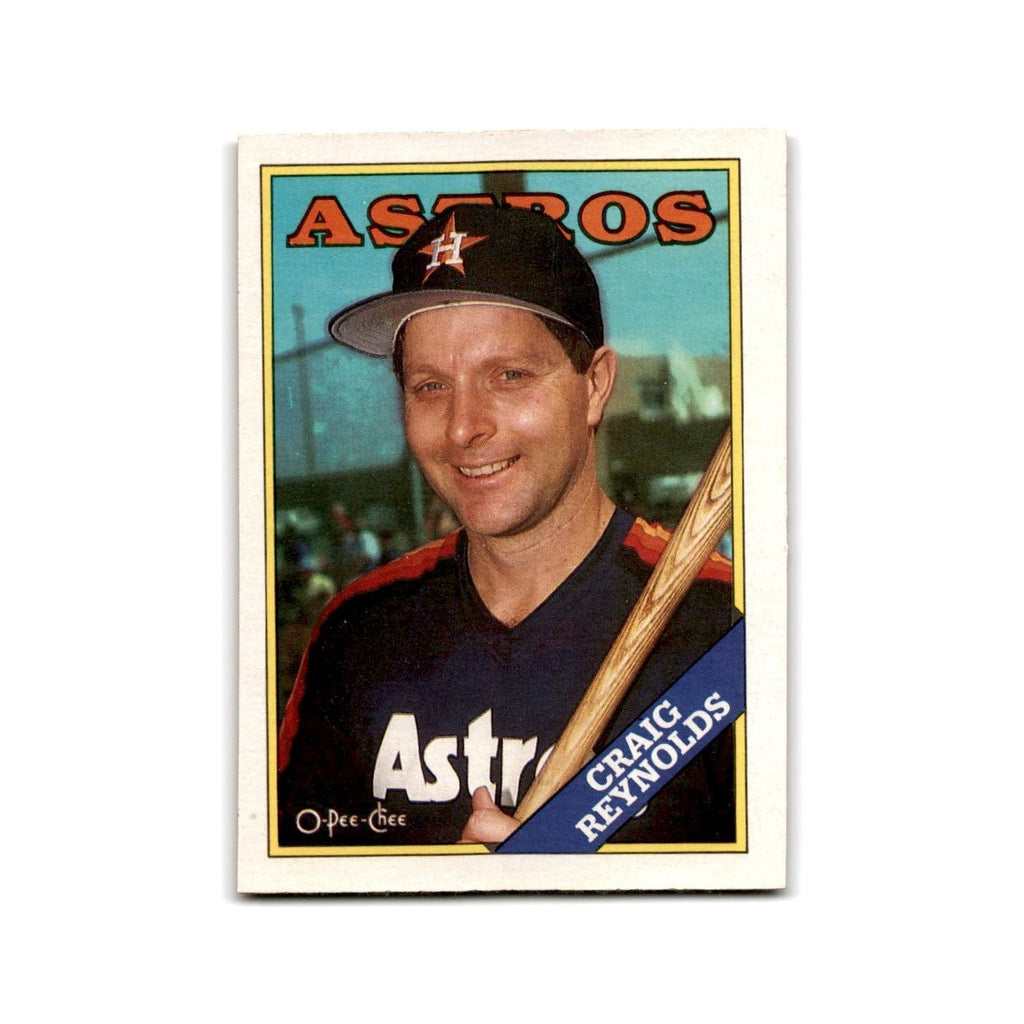 Craig Reynolds 1988 O-Pee-Chee #18 Houston Astros Baseball Card NM