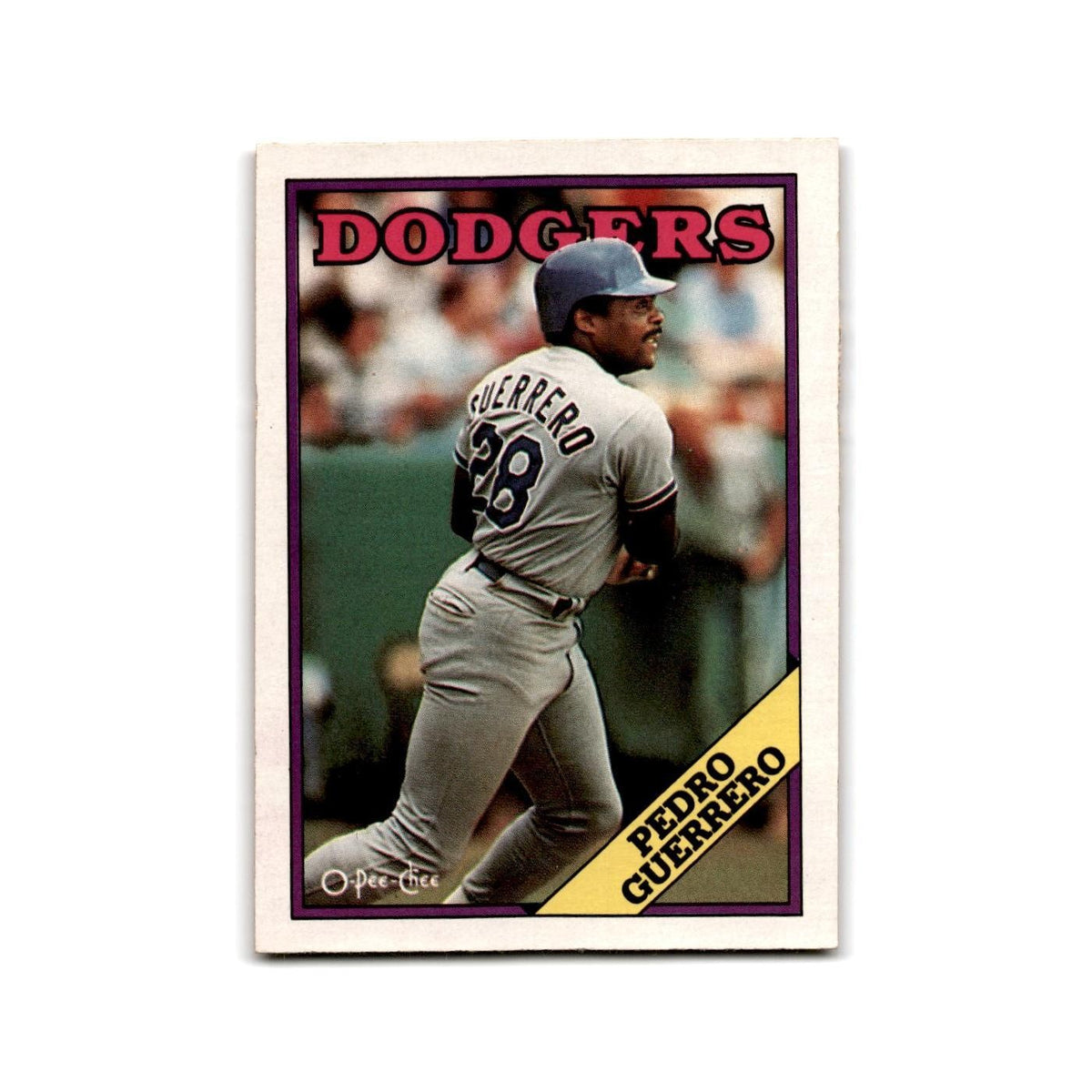 Pedro Guerrero 1988 O-Pee-Chee #111 Los Angeles Dodgers Baseball Card NM