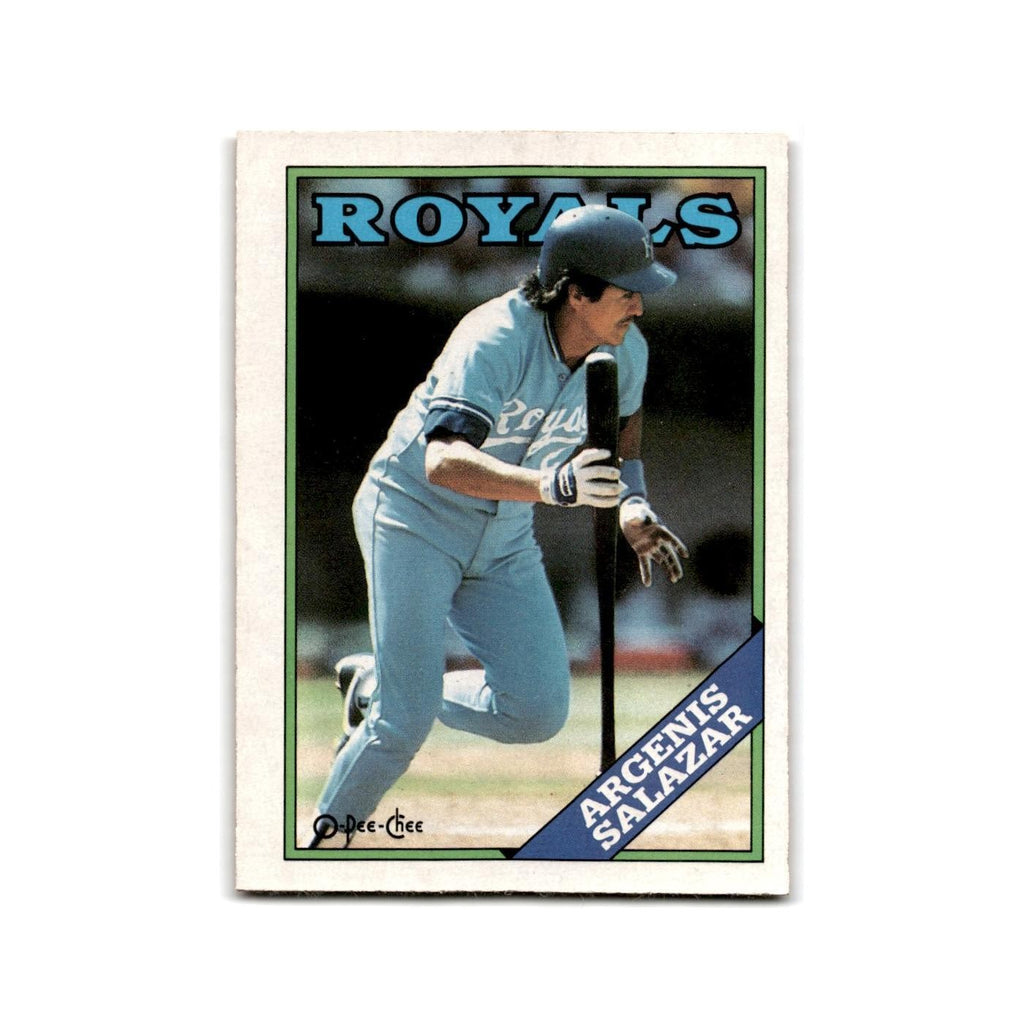 Argenis Salazar 1988 O-Pee-Chee #29 Kansas City Royals Baseball Card NM