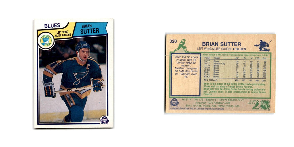 1983 O-Pee-Chee Brian Sutter St. Louis Blues #320
