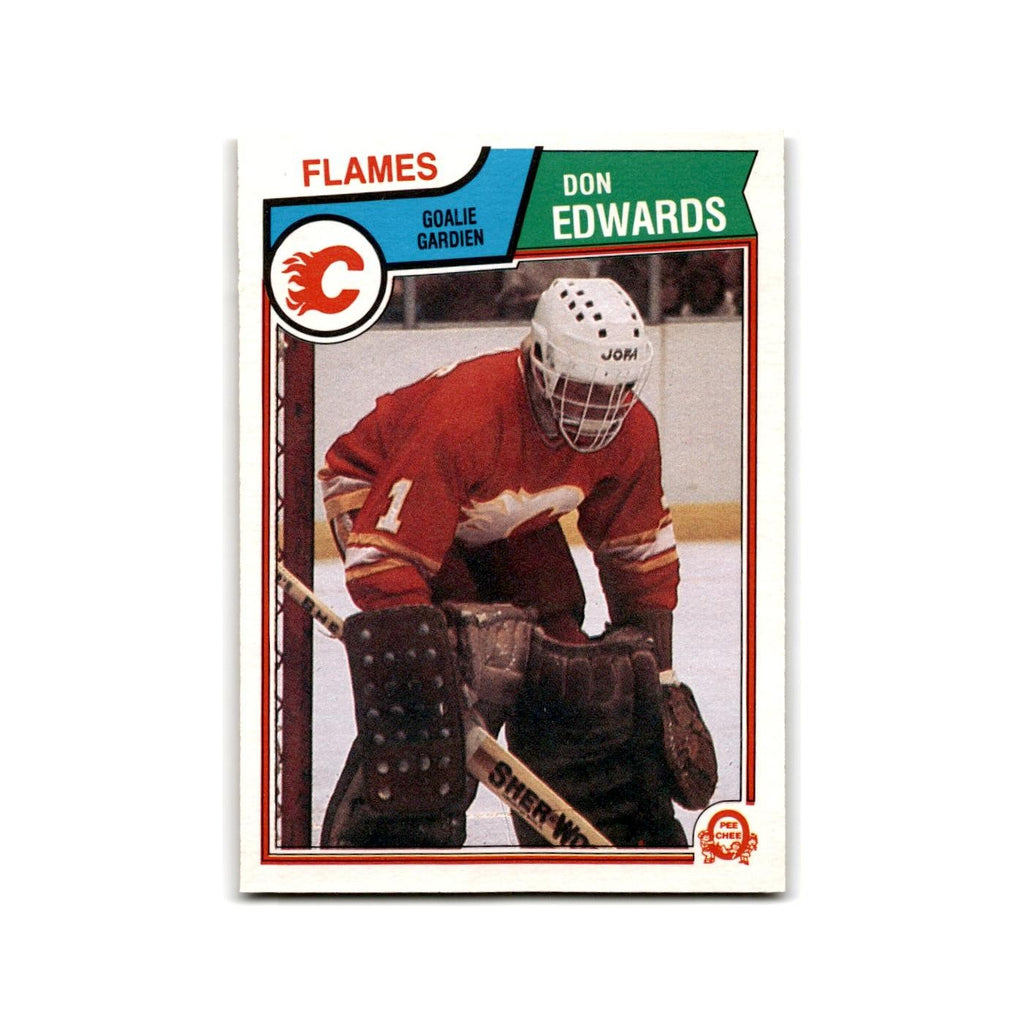 1983 O-Pee-Chee Don Edwards Calgary Flames #80