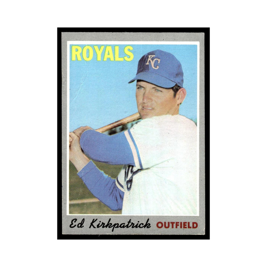 1970 Topps Baseball Card (Damaged) Ed Kirkpatrick #165