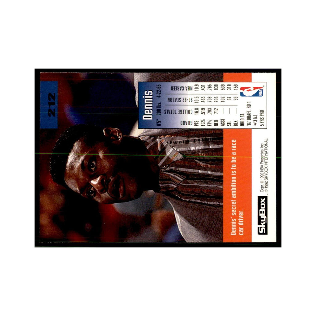 1992 SkyBox Dennis Hopson Basketball Cards #212