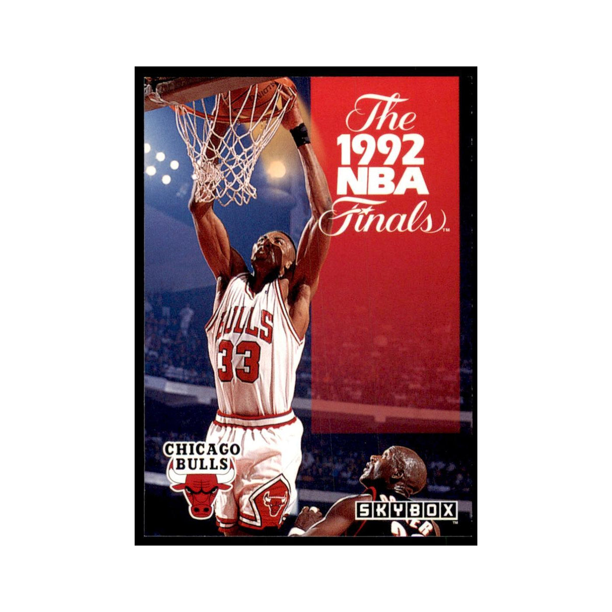 1992 SkyBox Chicago Bulls Basketball Cards #317