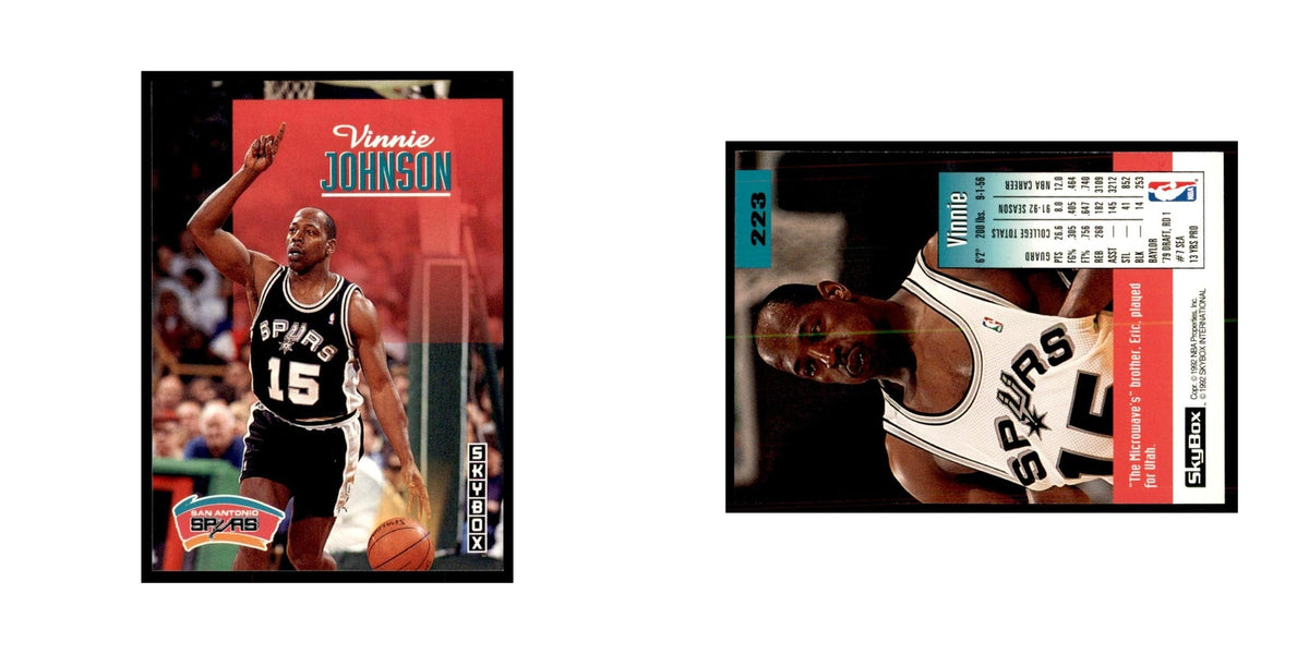 1992 SkyBox Vinnie Johnson Basketball Cards #223
