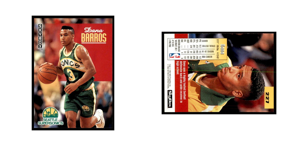 1992 SkyBox Dana Barros Basketball Cards #227