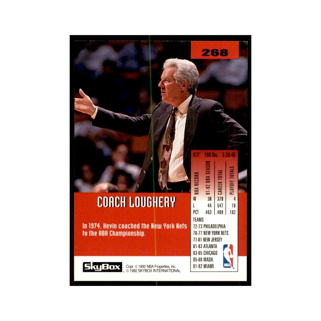 1992 SkyBox Kevin Loughery Basketball Cards #268