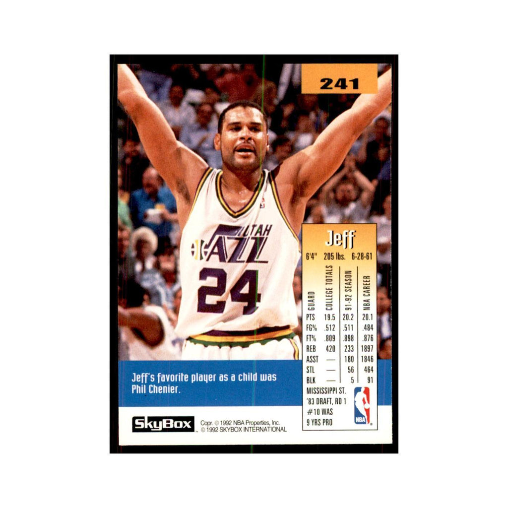 1992 SkyBox Jeff Malone Basketball Cards #241