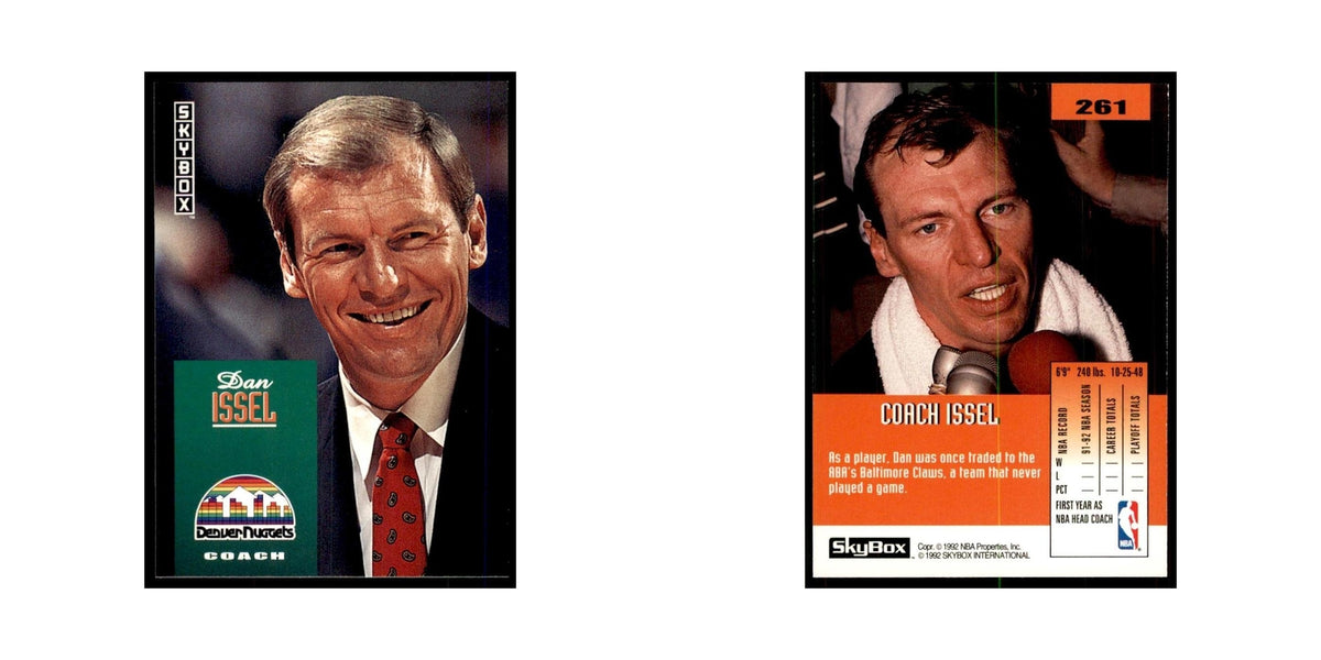 1992 SkyBox Coach Issel Basketball Cards #261