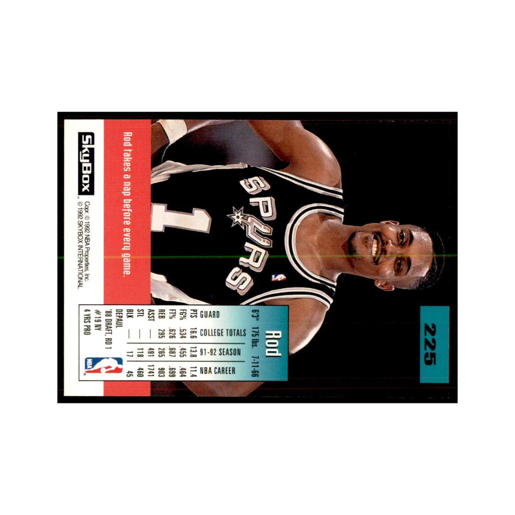 1992 SkyBox Rod Strickland Basketball Cards #225