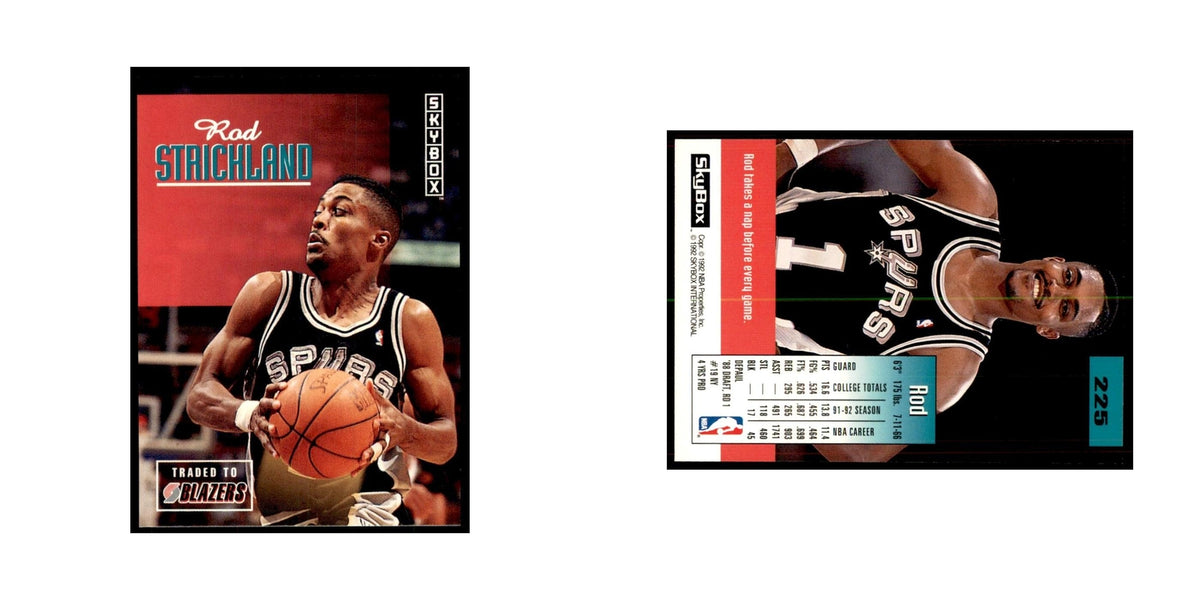 1992 SkyBox Rod Strickland Basketball Cards #225