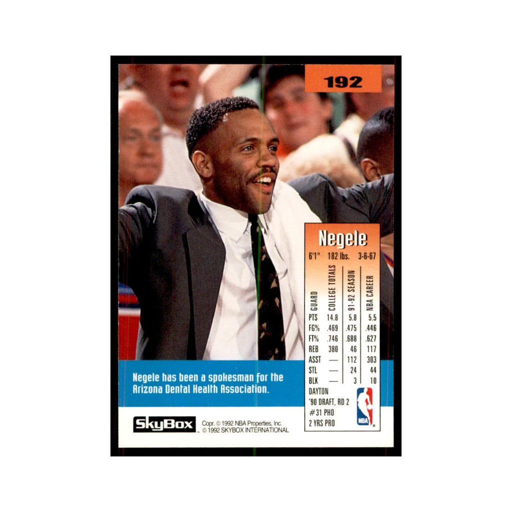 1992 SkyBox Negele Knight Basketball Cards #192