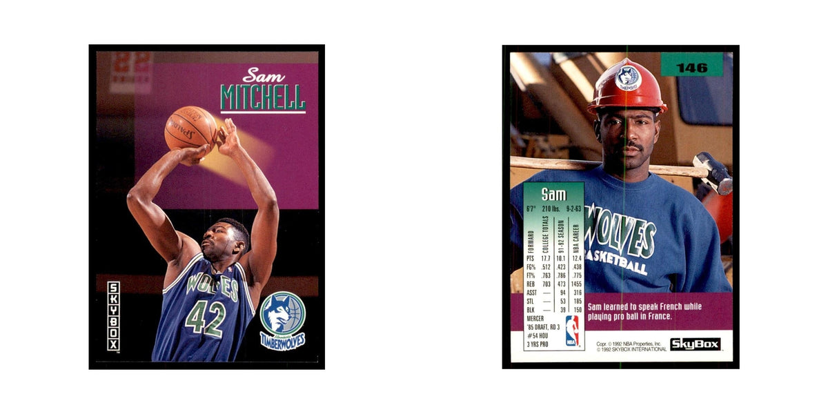 1992 SkyBox Sam Mitchell Basketball Cards #146