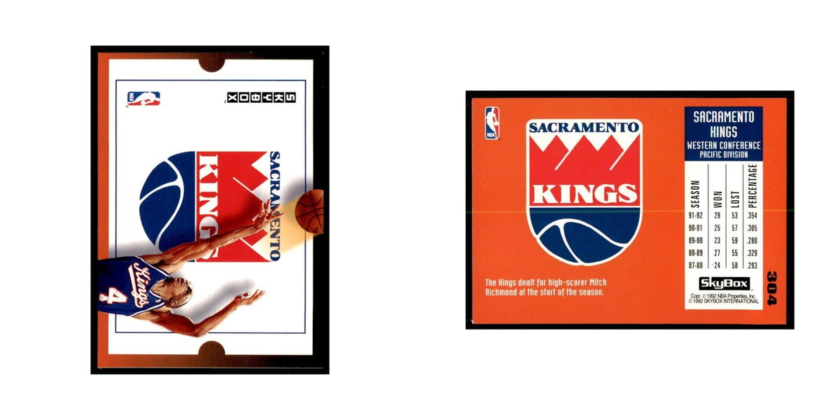 1992 SkyBox Sacramento Kings Basketball Cards #304