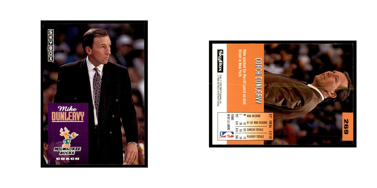 1992 SkyBox Mike Dunleavy Sr. Basketball Cards #269