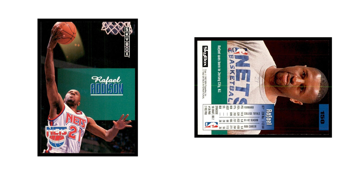 1992 SkyBox Rafael Addison Basketball Cards #150