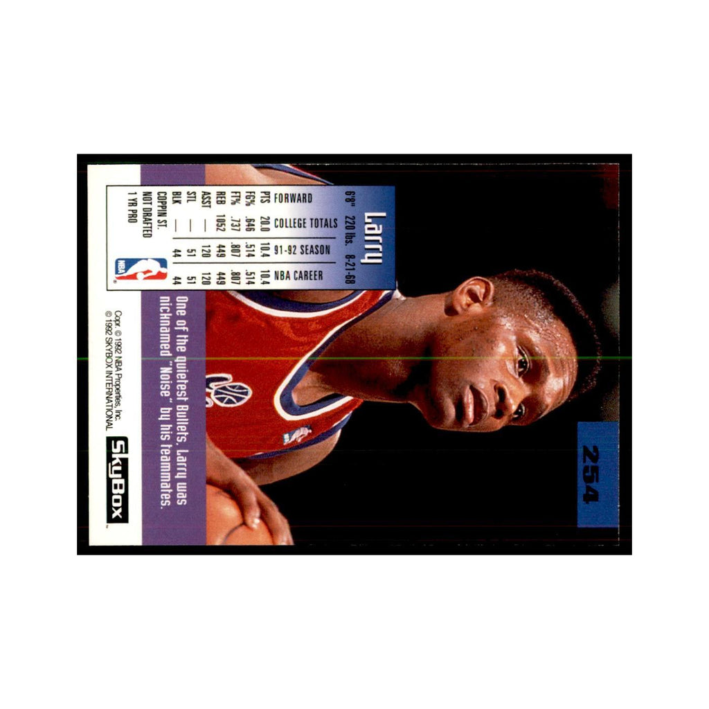 1992 SkyBox Larry Stewart Basketball Cards #254