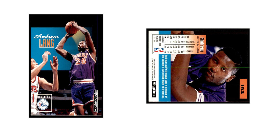 1992 SkyBox Andrew Lang Basketball Cards #193