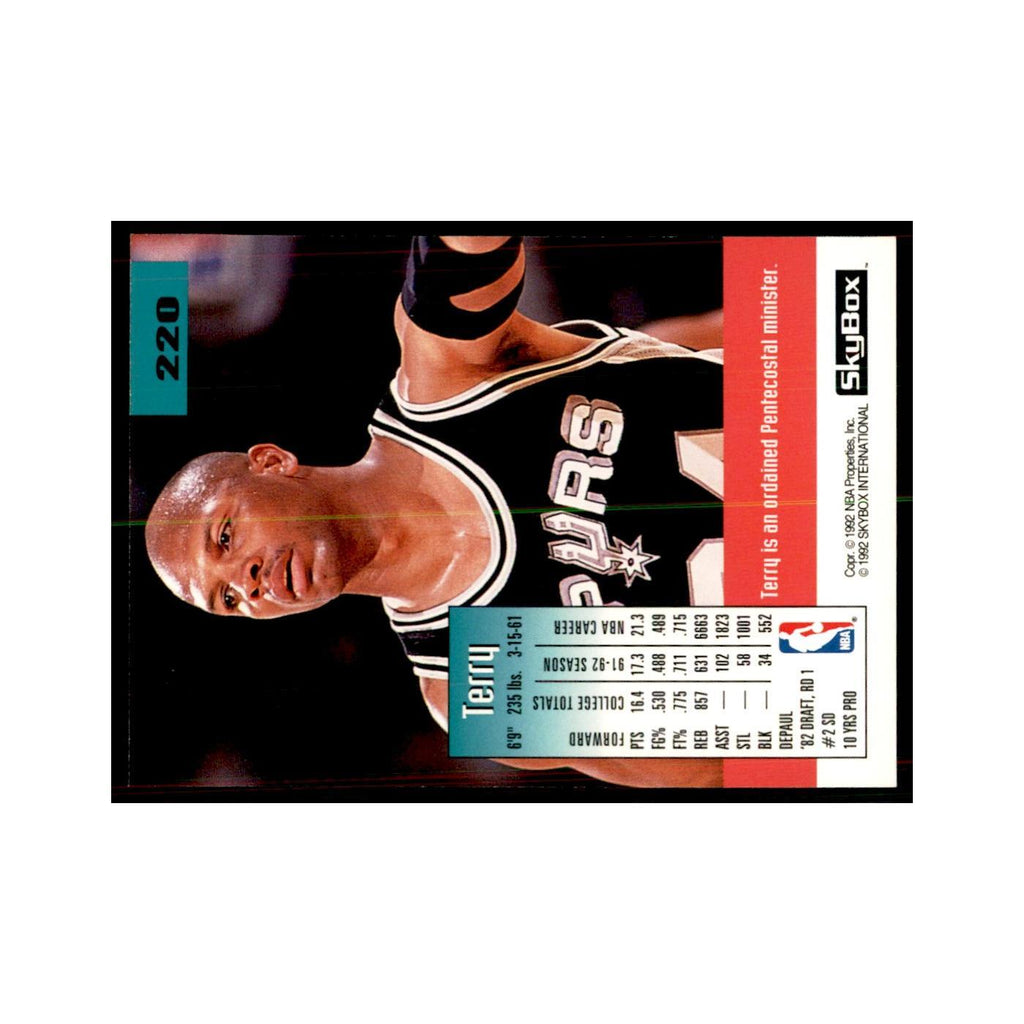 1992 SkyBox Terry Cummings Basketball Cards #220