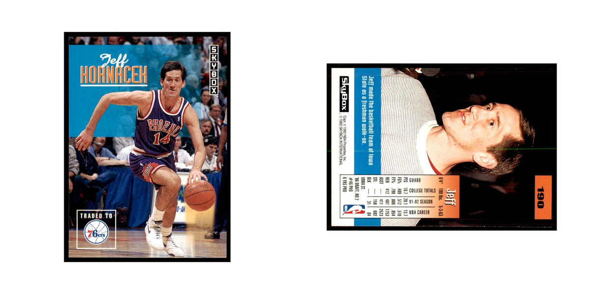1992 SkyBox Jeff Hornacek Basketball Cards #190