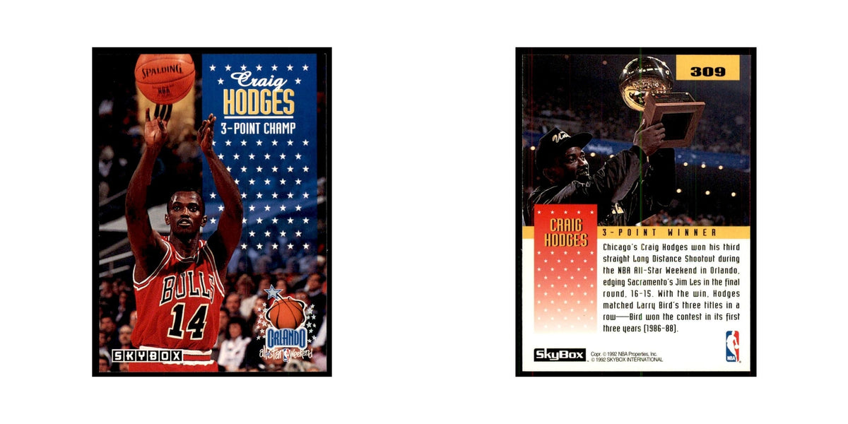 1992 SkyBox Craig Hodges Basketball Cards #309