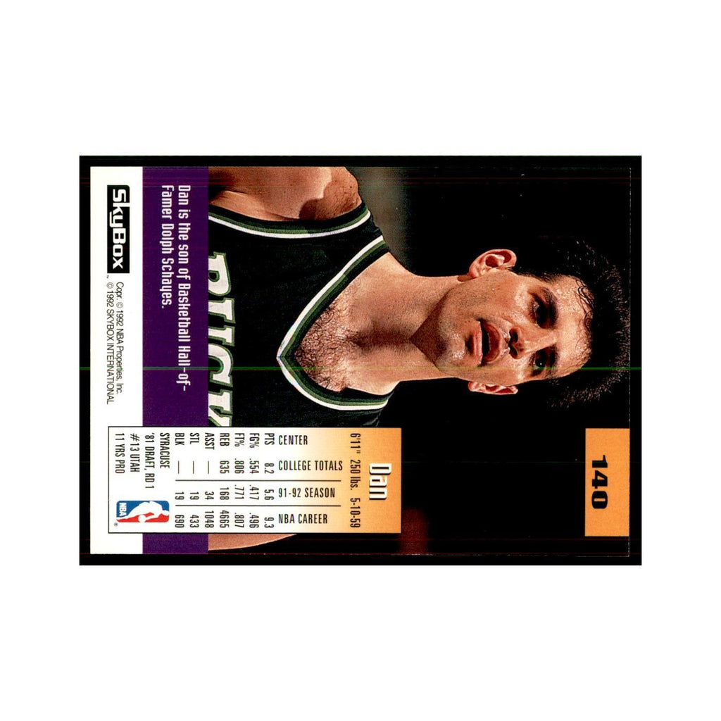 1992 SkyBox Danny Schayes Basketball Cards #140