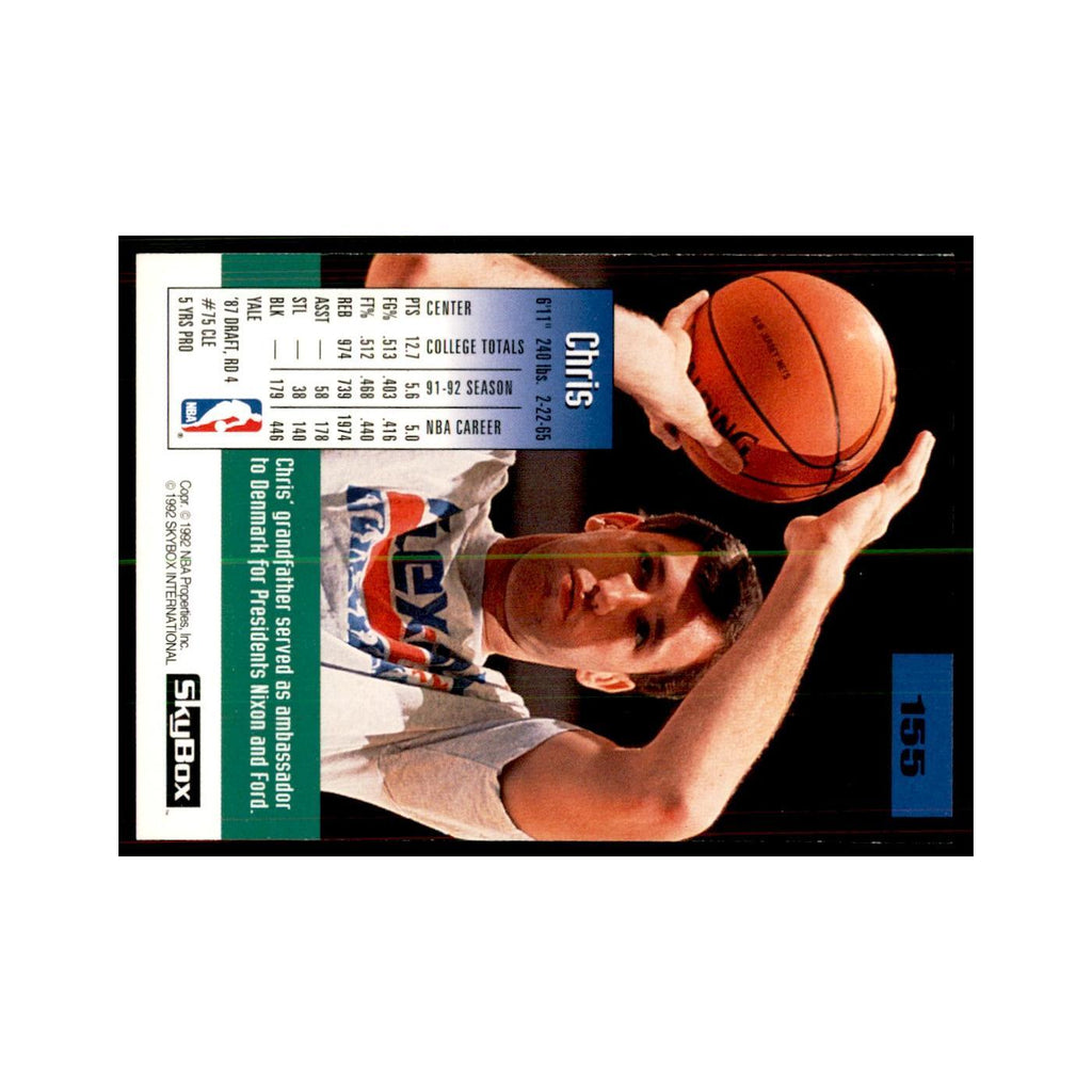 1992 SkyBox Chris Cudley Basketball Cards #155