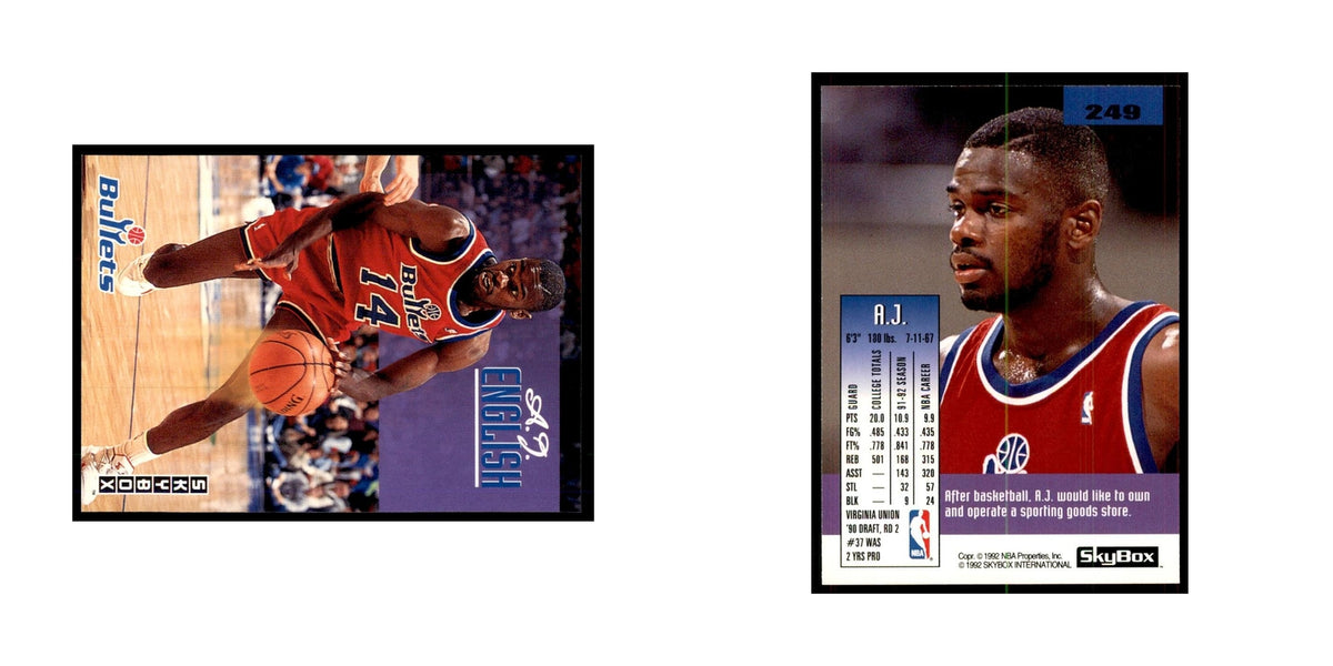 1992 SkyBox A.J. English Basketball Cards #249