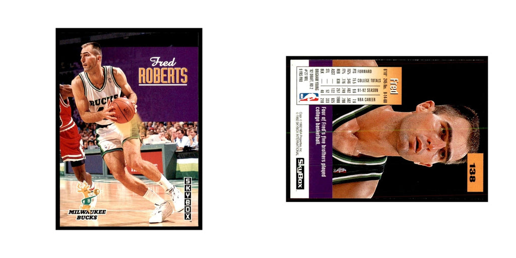 1992 SkyBox Fred Roberts Basketball Cards #138