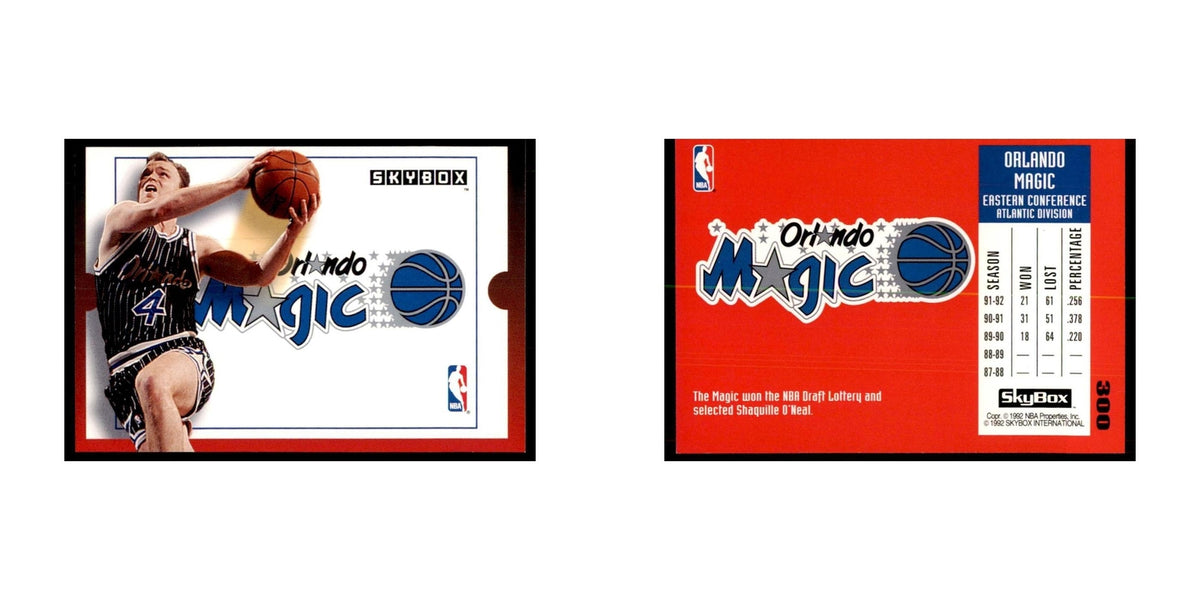 1992 SkyBox Orlando Magic Basketball Cards #300