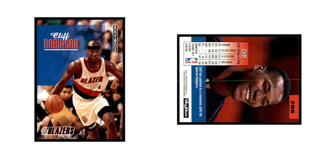 1992 SkyBox Clifford Robinson Basketball Cards #206