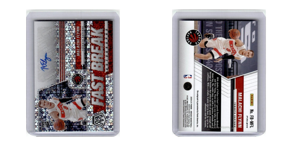2021 Panini Mosaic Fast Break Malachi Flynn RC Auto Raptors #FB-MFL