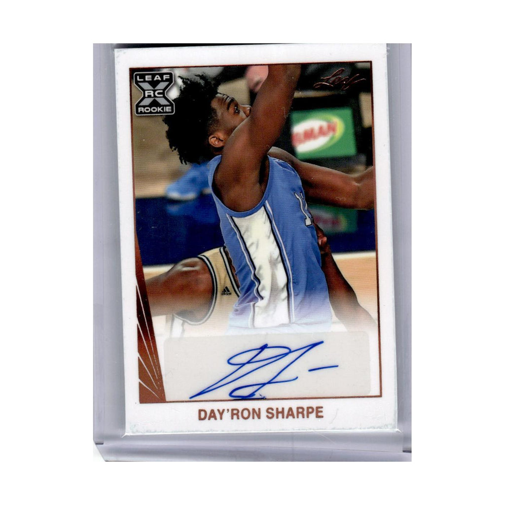 2021 Leaf Day'Ron Sharpe RC Auto #BA-DS1