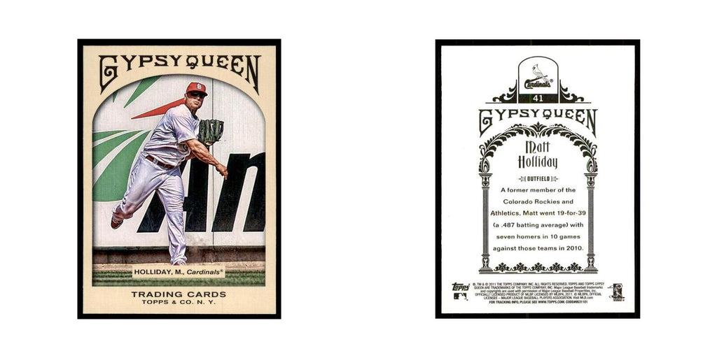 2011 Topps Gypsy Queen Matt Holliday Baseball Cards #41