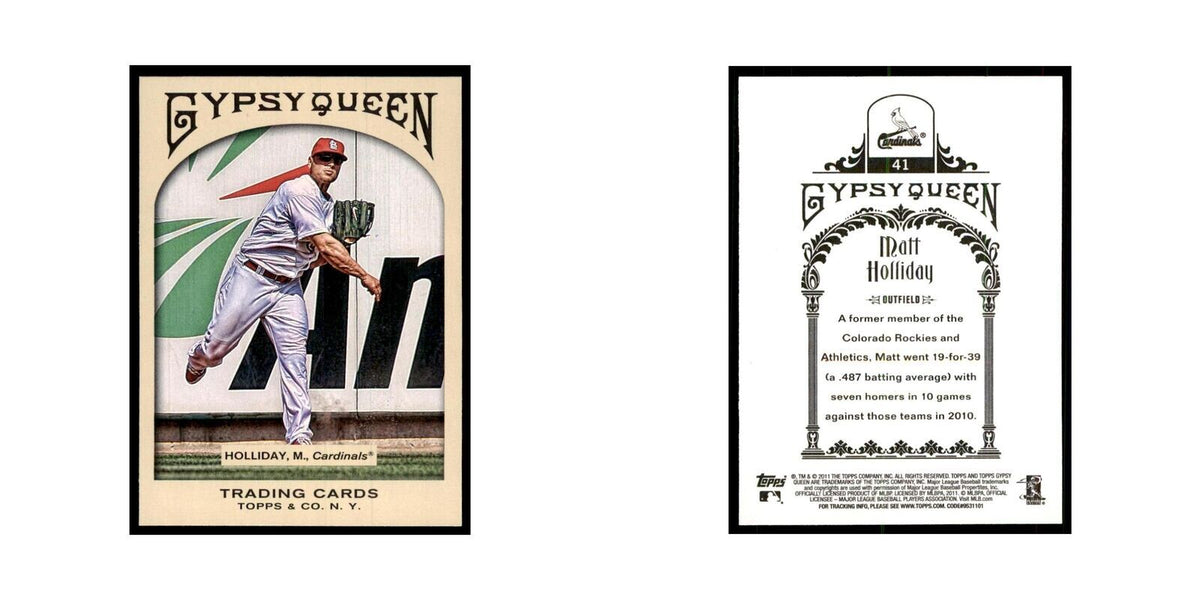 2011 Topps Gypsy Queen Matt Holliday Baseball Cards #41