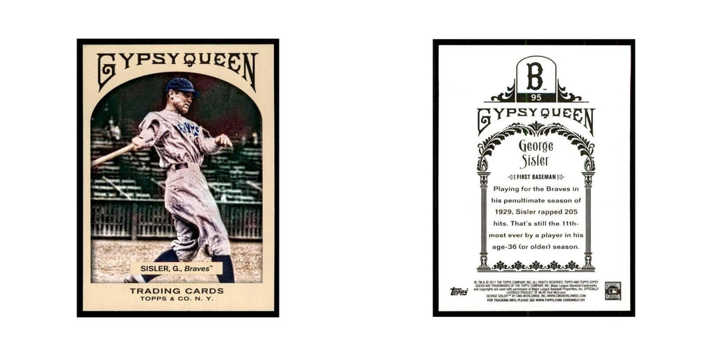 2011 Topps Gypsy Queen George Sisler Baseball Cards #95