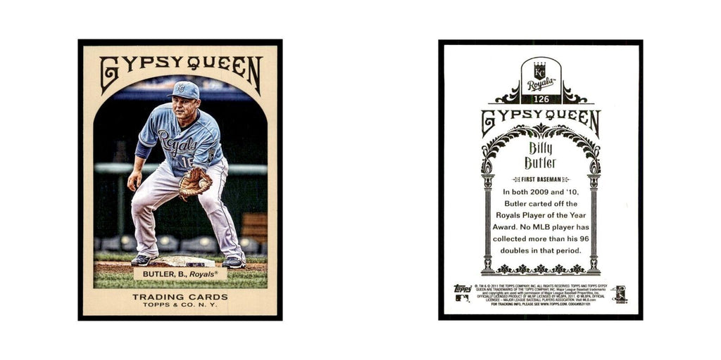 2011 Topps Gypsy Queen Billy Butler Baseball Cards #126