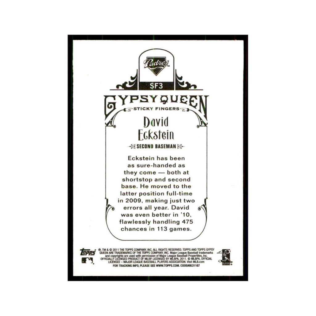 2011 Topps Gypsy Queen David Eckstein Baseball Cards #SF3